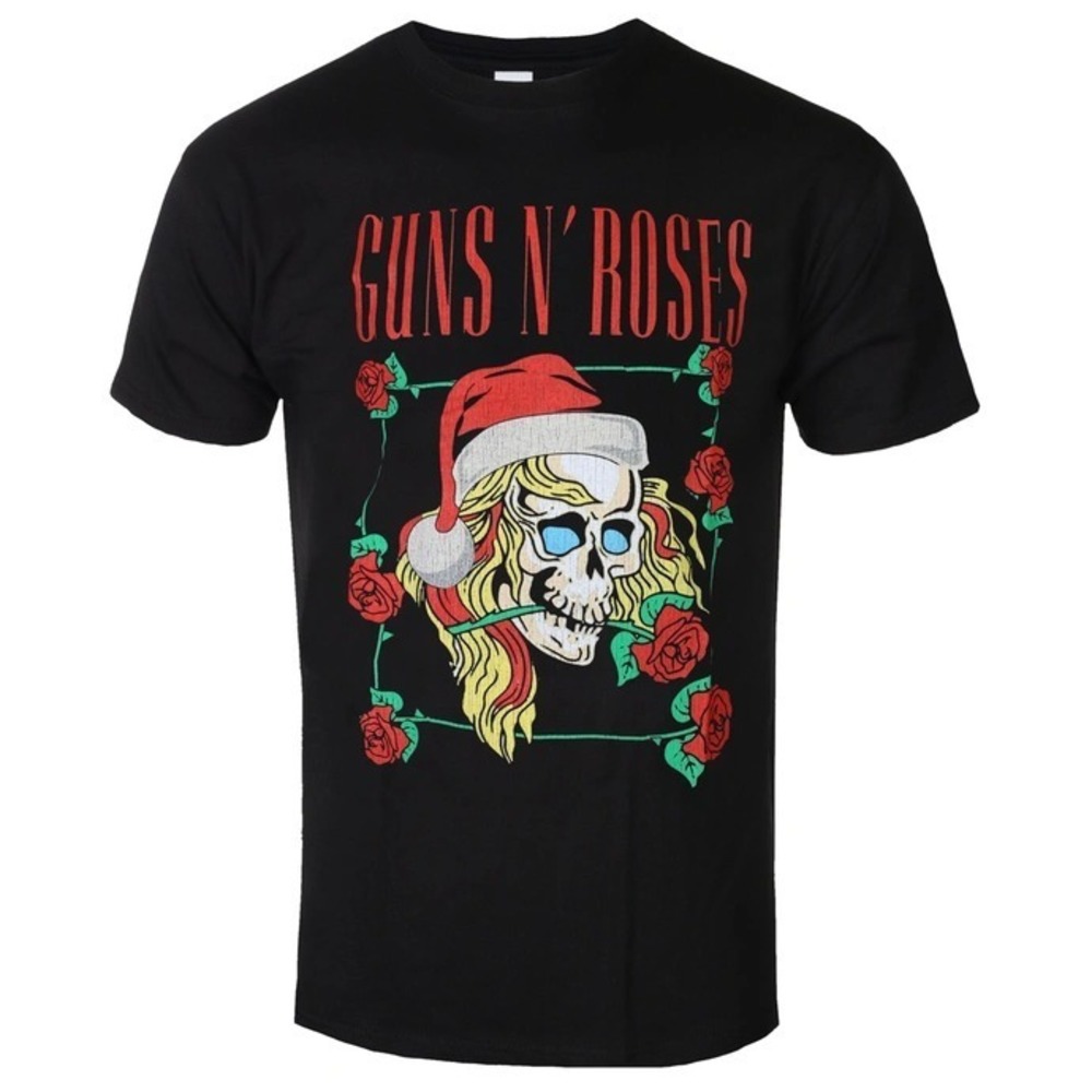 Guns N_ Roses  Holiday Skull Unisex Tee Shirt